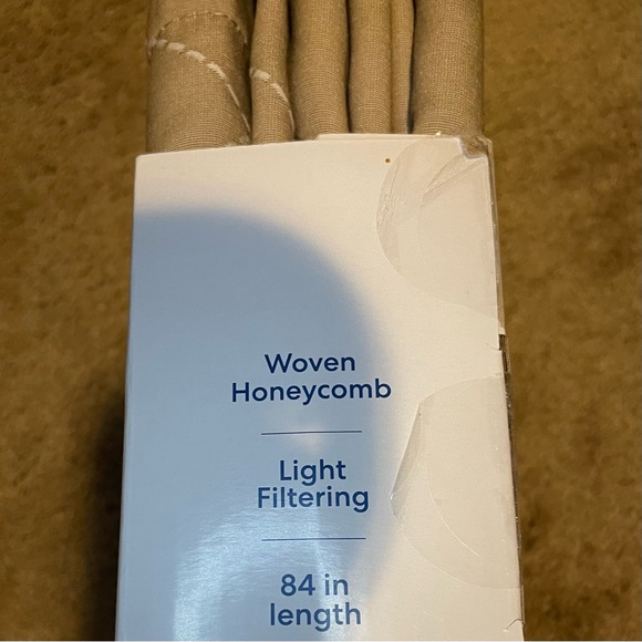 Simply Essential light filtering woven honeycomb window panel mocha 50in x 84in - Picture 4 of 7